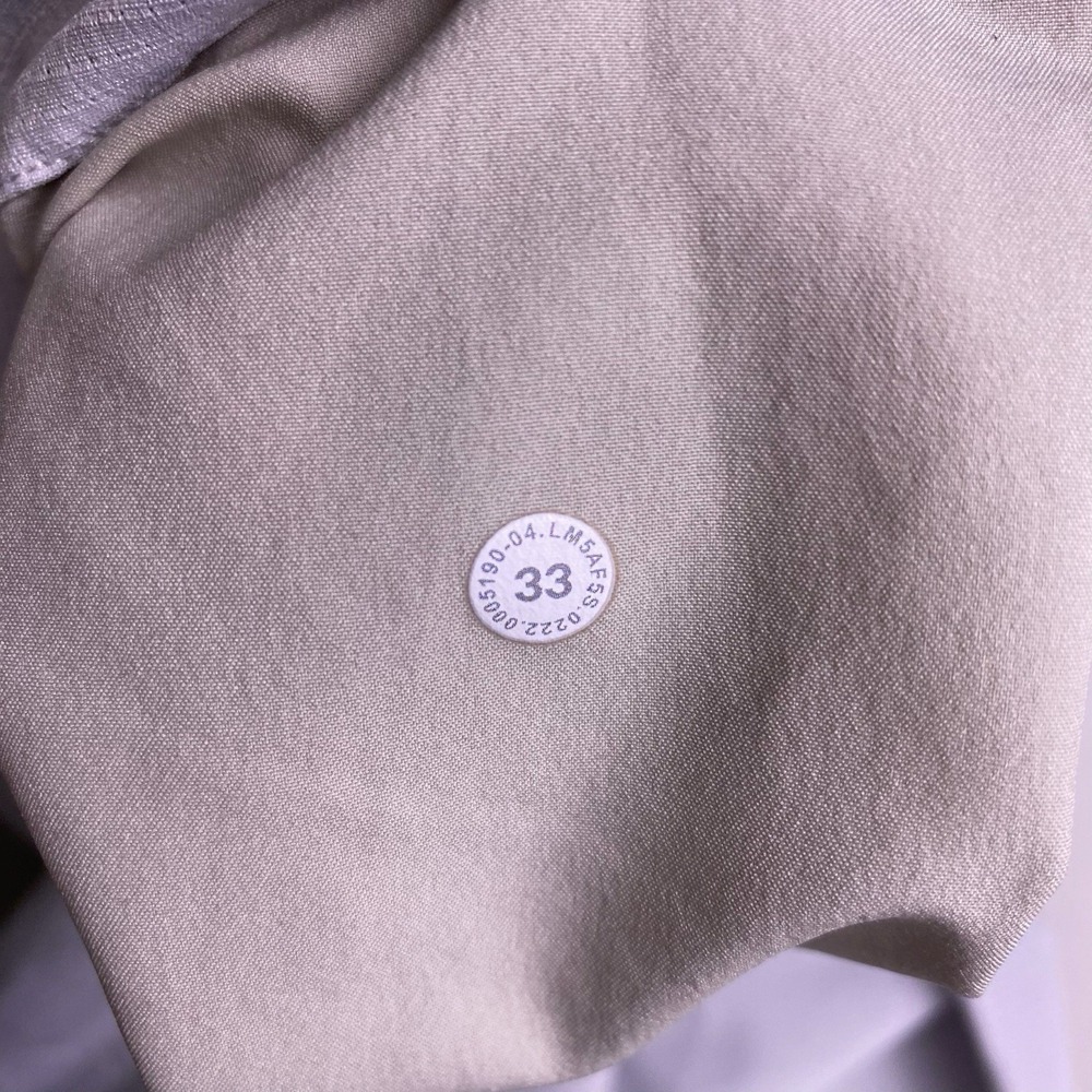 Lululemon Pants 33 (34x30.5) Mens Commision Slim Ventlight White LM5AF5S GUC - Picture 9 of 12